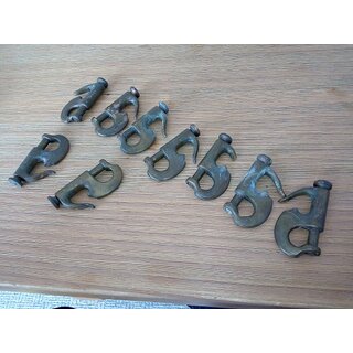 9 x Messing Stakreiter 65mm lnge gebraucht