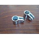 2x Mittelst�ck f�r Rohre Edelstahl Rohr-� 19 mm gebraucht