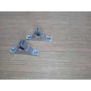 2x Halterung fr Rohr bis  15mm VA 6x1,5x3cm