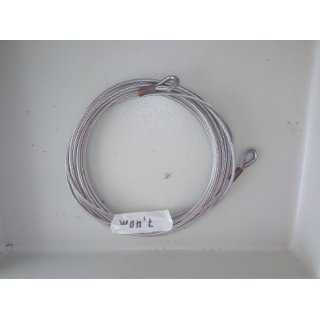 Wante Vorstag 740cm  4mm, Gepresste Enden Gebraucht V4A