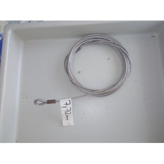 Wante Vorstag 772cm  4mm, Gepresste Enden Gebraucht V4A