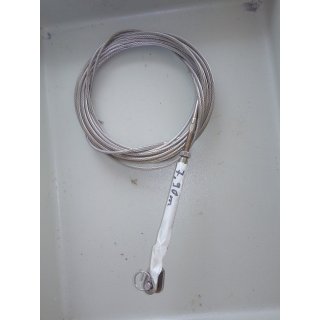 790cm Wante Vorstag incl Wantenspanner  4mm gewalzte Enden durch den Wantenspanner verndert sich die Lnge um ca. +/-5 cm Gebraucht VA