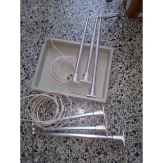 6x Relingssttze  25mm, Fu Grundplatte ca. 85 x65cm, Sttzen 4 x 46m, 2 x 56cm hoch gebraucht