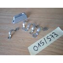 Klemme + 5x Bgel fr Rollfockleine bis 6mm Leine