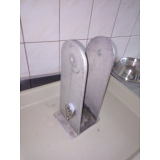 Dehler Varianta Alu Mastfu zur Montage auf Deck, Hhe bis Bolzen 24,5cm, Grundplatte 14cm Breite 11,5cm gebraucht