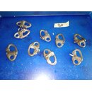 9 x Messing Stakreiter so um die 5cm l�nge gebraucht