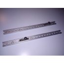 2 x 50cm VA Genua Traveler Schiene 20mm Incl. Schlitten...