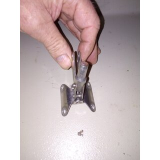 Lmmelbeschlag 9cm lang fr Mastnut 22mm breit Bolzen  10mm der kleine 5,5mm