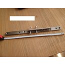 Mast Fuschiene VA 40 x 2,5 cm 3 cm hoch  Gebraucht