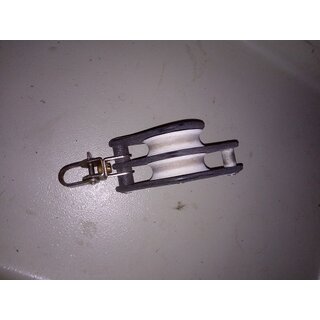 Barton Doppelblock mit Hundsfot bis  12mm Gebrauchtware Scheiben   57mm, 150mm lang, Wirbel Gebraucht