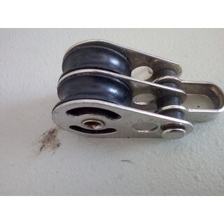 Sail Speed Doppel Block Tau bis � 6mm, L�nge 56mm Scheibe � 23mm gebraucht