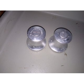 2 x Knarrblock Pfeifer  44mm Taubereich 70mm gebraucht Drehrichtung eine links eine rechts