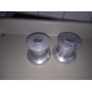 2 x Knarrblock Topfitt  50mm Taubereich 83mm gebraucht...