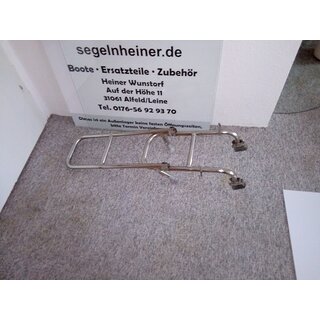 VA Badeleiter 4 Stufen 25mm 103cm hoch eingeklappt 80cm Innen Breite Innen 20,5cm Gebraucht