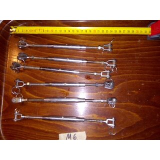 6x VA Wantenspanner M6, V4A gebraucht