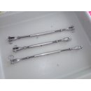 3x V4A Wantenspanner, 2x M8 22,5 bis 32,5cm, 1x M10 bis...