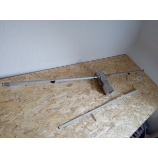 2x 77cm Saling  25 mm, VA Halterung 100 x 62mm am Mast gebraucht