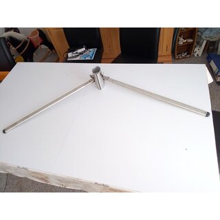 2 x Alu Saling ca. 67cm + 2cm Endkappen, VA Aufnahme fr Mast ca 5 bis 7,5cm breite, gebraucht