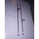 2 x Genuaschiene 123,5 x 2,2cm incl Schlitten Block...