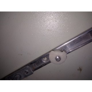 Groschot Traveler 40,5cm Schiene 22mm breit  incl. Schlitten Stopper Endkappen Gebraucht ein Plastikrad etwas abgebrochen