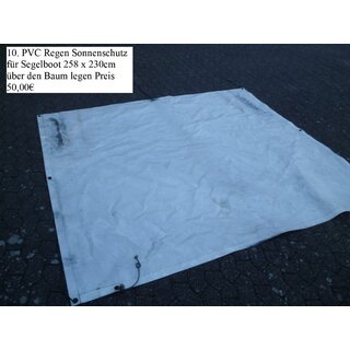 PVC Regen Sonnenschutz fr Segelboot 258 x 230cm ber den Baum legen Preis 50,00&euro; gebraucht.