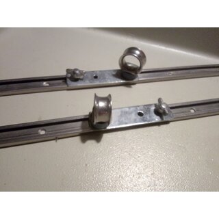 2 x VA 38cm Traveler Schiene plus Endkappen,  Incl...