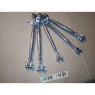 5x M8 Wantenspanner V4A gebraucht