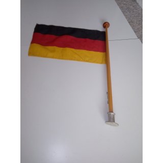 Flagge 27 x 54cm, 20mm Flaggenstock 63cm, Fu  55mm Gebraucht