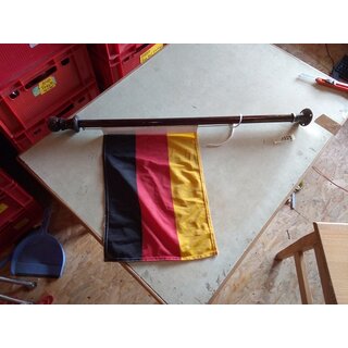 Flagge 39 x 28 cm  24mm Flaggenstock 73cm incl. Fu Gebraucht