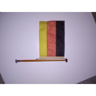 Flagge 38 x 60cm Flaggenstock 47cm Ø22mm Fuß 7,2 x 4,3cm Gebraucht