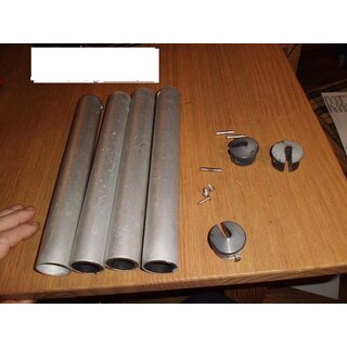 4 x Pfeiffer Wantenspanner-Hlsen bis  6mm Draht 30cm lang