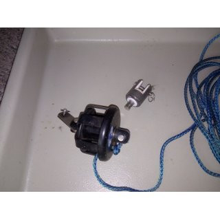 Harken Rollfockanlage eines 6m Segelboot Trommel Auen  64mm ca. Topwirbel gebrsaucht