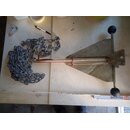 5,5 Kg Plattanker verzinkt 53cm x 57cm, 6m Kette ca. 9Kg...