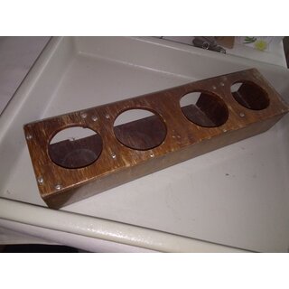 Holzregal 41 x 10,5 x 6,7cm, 4x � 78mm   gebraucht