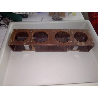 Holzregal 41 x 10,5 x 6,7cm, 4x � 78mm   gebraucht