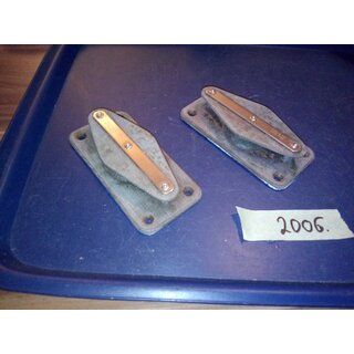 2 x Tufnol Fallen Umlenkung bis 10mm Tau Grundflche 12, x 6cm wie abgebildet gebraucht