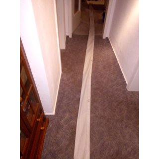 Rollfockkleid 10,20m x 34cm PVC blau Lcher Risse Reiverschluss ist okay