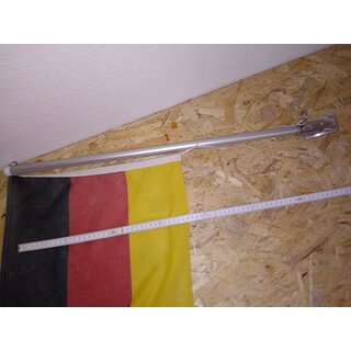 Flaggenstock ALU 71cm, 21mm, Fu 75 x 44mm, Flagge 59 x 40cm Gebraucht