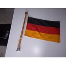 Flaggenstock Holz 50cm, 18mm, Fu   50mm, Flagge 29 x...