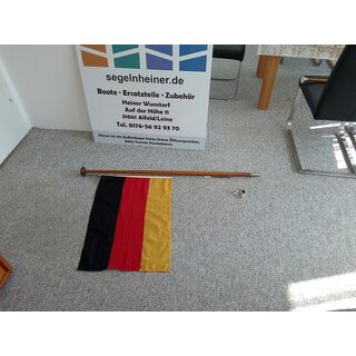 Flagge 50 x 70cm Flaggenstock 126cm Fu innen 25mm Gebraucht