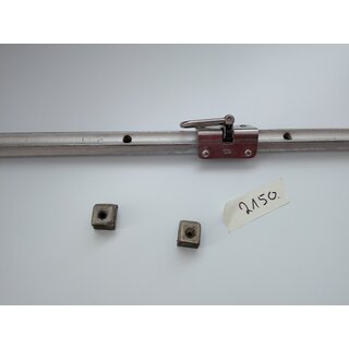 HS Großschot Traveler 100 x 2,1cm incl Schlitten + Endkappen gebraucht wie abgebildet