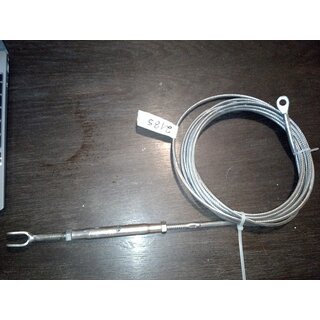 560cm Wante Vorstag incl Wantenspanner  4mm gewalzte Enden durch den Wantenspanner verndert sich die Lnge um ca. +/-5 cm