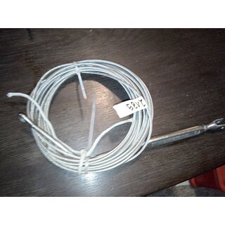 690cm Wante Vorstag incl Wantenspanner  4mm gewalzte Enden durch den Wantenspanner verndert sich die Lnge um ca. +/-5 cm