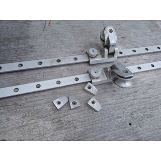 2 x Ermat Schlitten No. 100 T 8 fr 18mm Alu-Schiene