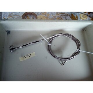 406cm Wante Vorstag incl Wantenspanner  4mm gewalzte Enden durch den Wantenspanner verndert sich die Lnge um ca. +/-5 cm