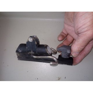 Deuter Lmmelbeschlag Nut 10/6mm incl. Reffhacken. Hhe 170mm Gebraucht. Beschlag fr Baum Innen Breite 16mm gebraucht