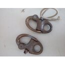 2x Schnappschekel Messing Verchromt 68mm lang gebraucht