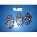 3x Messing Stakreiter 67mm lang gebraucht