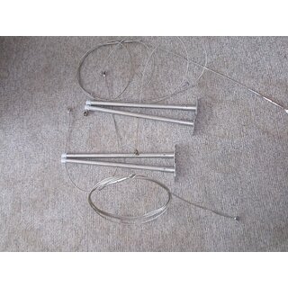 6x Alu Relingssttze ca.38,5cm unten  25mm Gebrauchtware