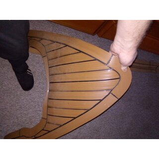 Teak Deck fr Boot um 5 6 m ist kein Schaum Kunststoff fr ber 400&euro; neu angefertigt